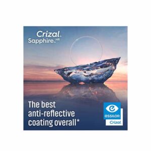 Essilor Blue UV Capture Crizal Sapphire HR FSV